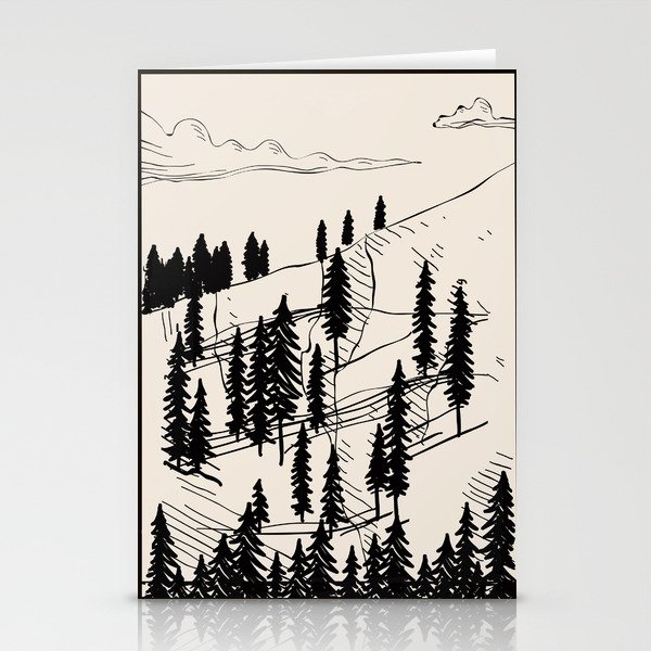 Mountain Forest Stationery Cards