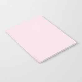 Pink Marshmallow pale pastel solid color modern abstract pattern  Notebook