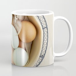 Organic eggs from Easter egger chicken Coffee Mug