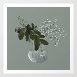 Flowers from a wedding Art Print