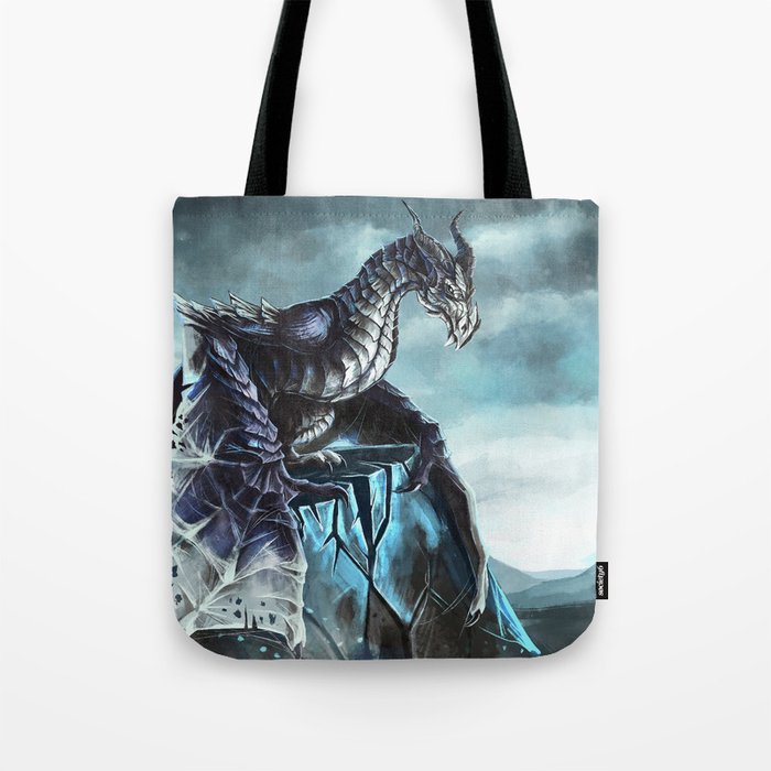 Frost Dragon Tote Bag