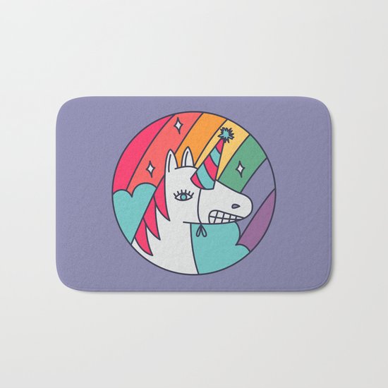 I Wish I Were a Unicorn Bath Mat