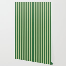 Green Stripe pattern Wallpaper