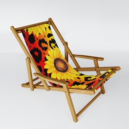Sunflower Leopard Sling Chair