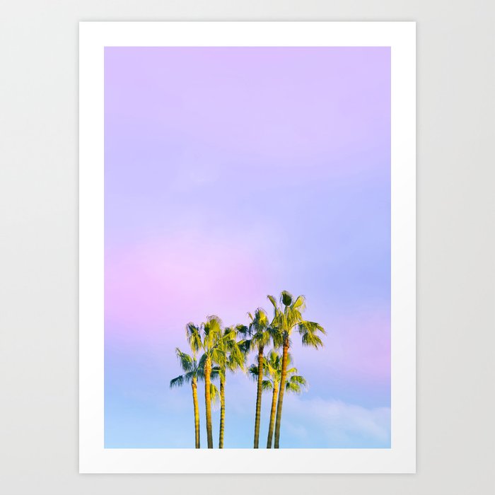Summer Dreams with Palms Art Print