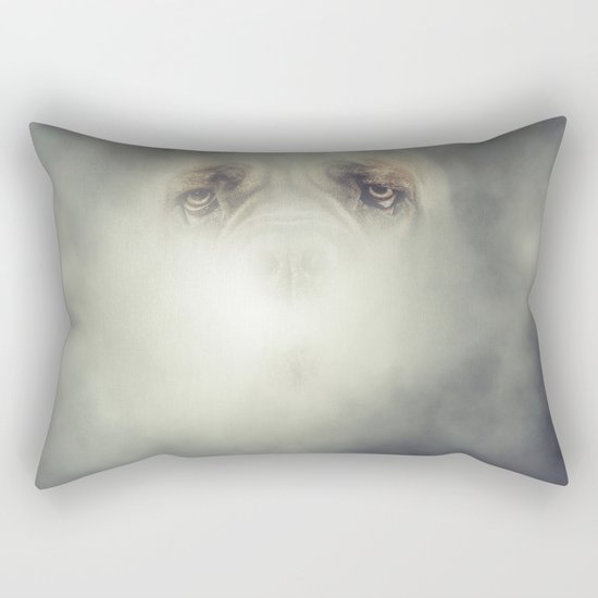 Dog Fog Rectangular Pillow
