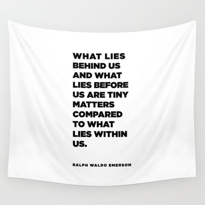 what lies behind us Wall Tapestry
