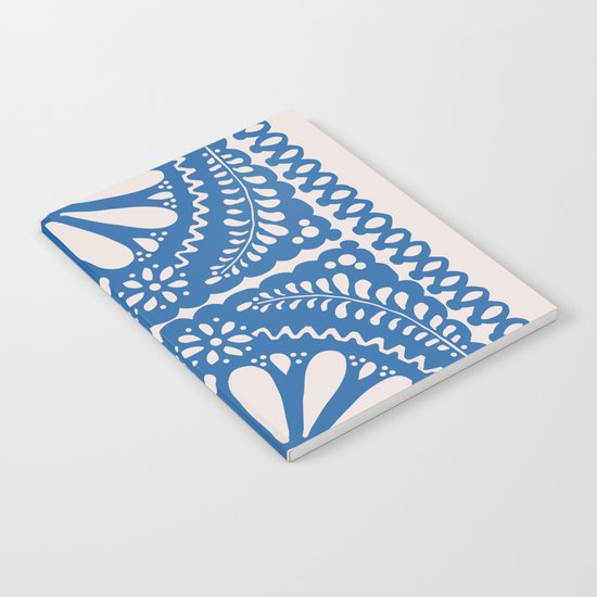 Fiesta de Flores Blue Notebook