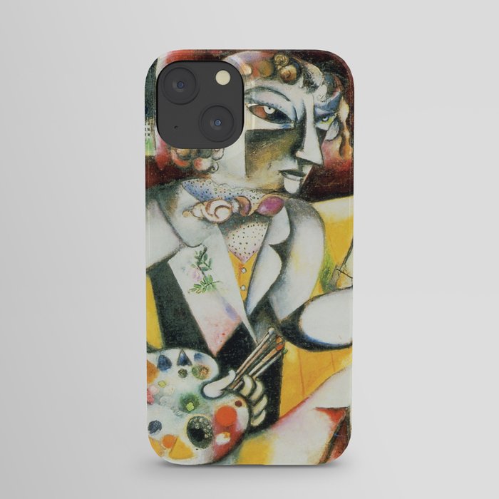 Marc Chagall Self Portrait with Seven Fingers iPhone Case