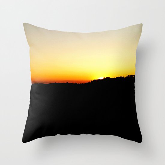 Warm Sunset Throw Pillow