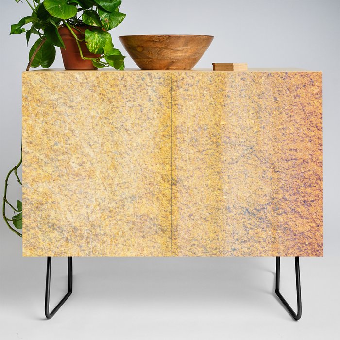 yellow tufted terry cloth Credenza