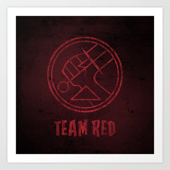 Team Red Art Print