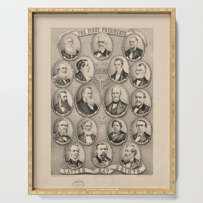 The First Presidents of the Mormon Church (1879) Serving Tray