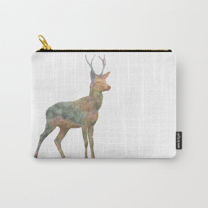 Young Stag double exposure Carry-All Pouch