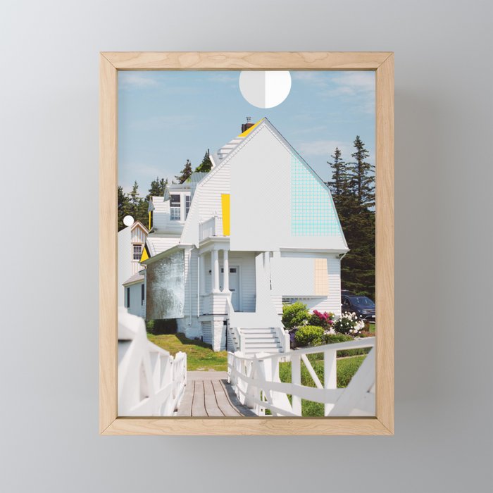 abstract house dream 9a Framed Mini Art Print