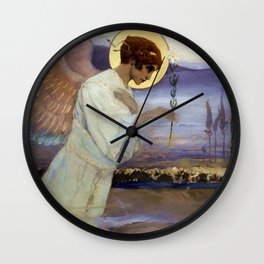 “The Archangel Gabriel ” by Mikhail Nesterov Wall Clock