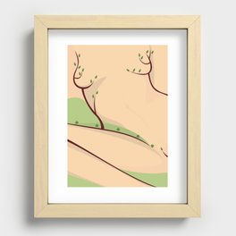 Sweet valley. Erotic nature series Recessed Framed Print