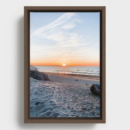 Montauk (Long Island) Sunset Framed Canvas