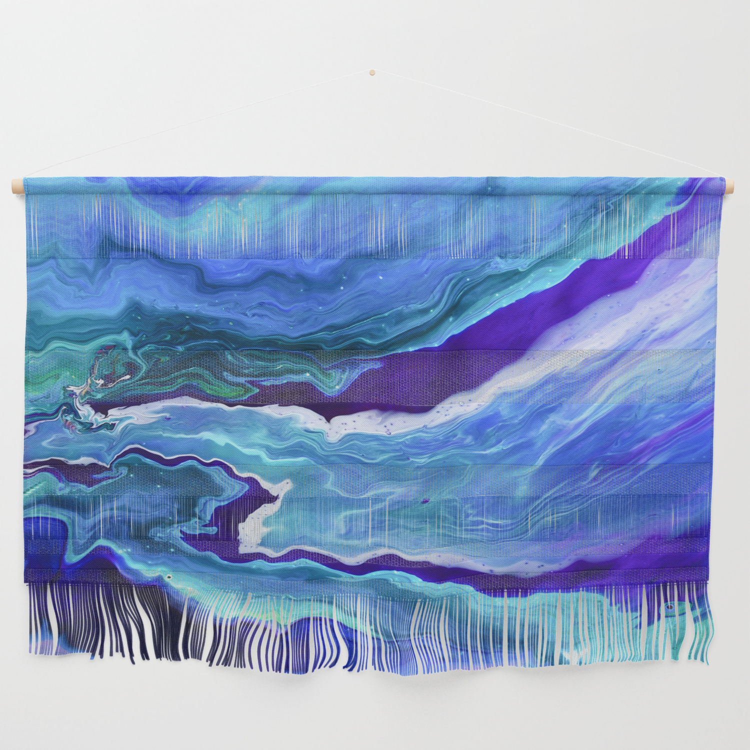 Dreamy Fluid Abstract Painting Wall Hanging By Christineiris