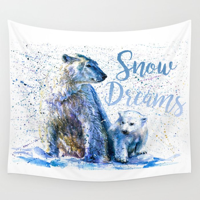 Snow Dreams Wall Tapestry