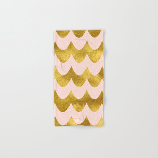 Pink Gold Foil 04 Hand & Bath Towel