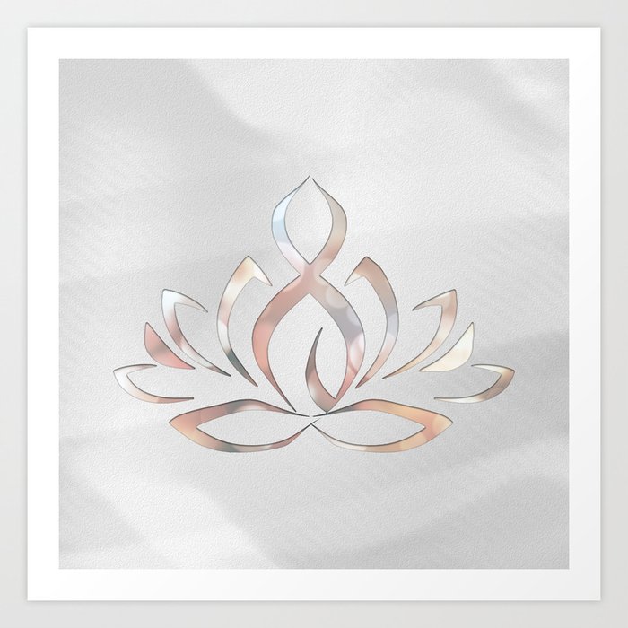Yoga Lotus Art Print