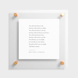 Mother Teresa Quote Floating Acrylic Print
