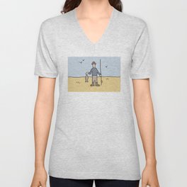 Beavid and Butthead Fisherman picture V Neck T Shirt