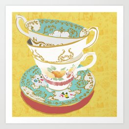 teacup 17 | illustration Art Print