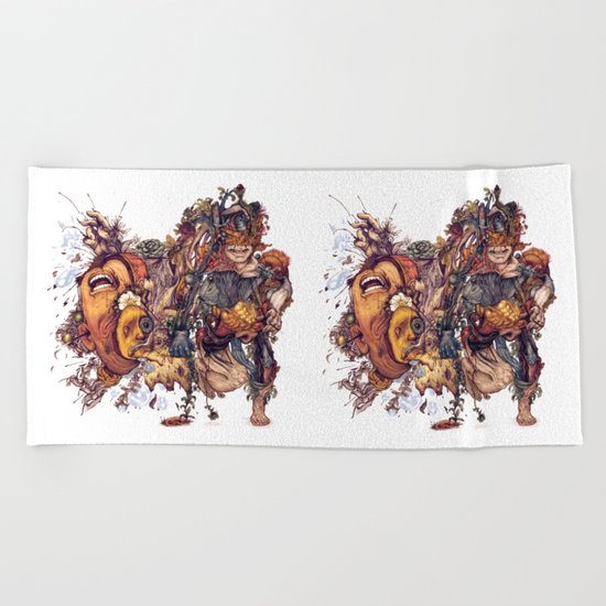 seam imaginations No.2 Beach Towel