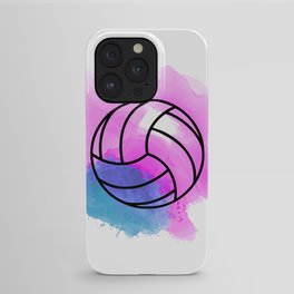 Volleyball Watercolor iPhone Case