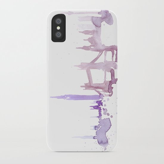 Watercolor landscape illustration_London iPhone Case