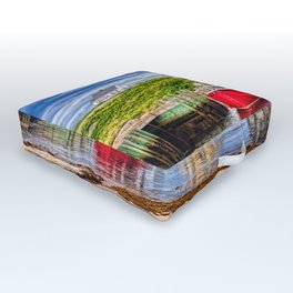 Peggy's Cove Village in perspective - Nova Scotia Outdoor Floor Cushion