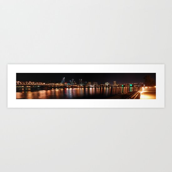 reflections of portland Art Print