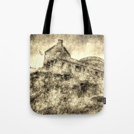 Edinburgh Castle Vintage Tote Bag