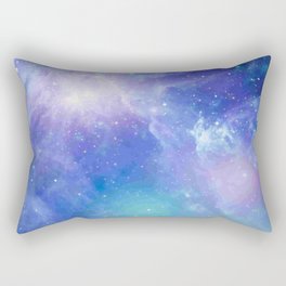 Blue dust space Galaxy Rectangular Pillow