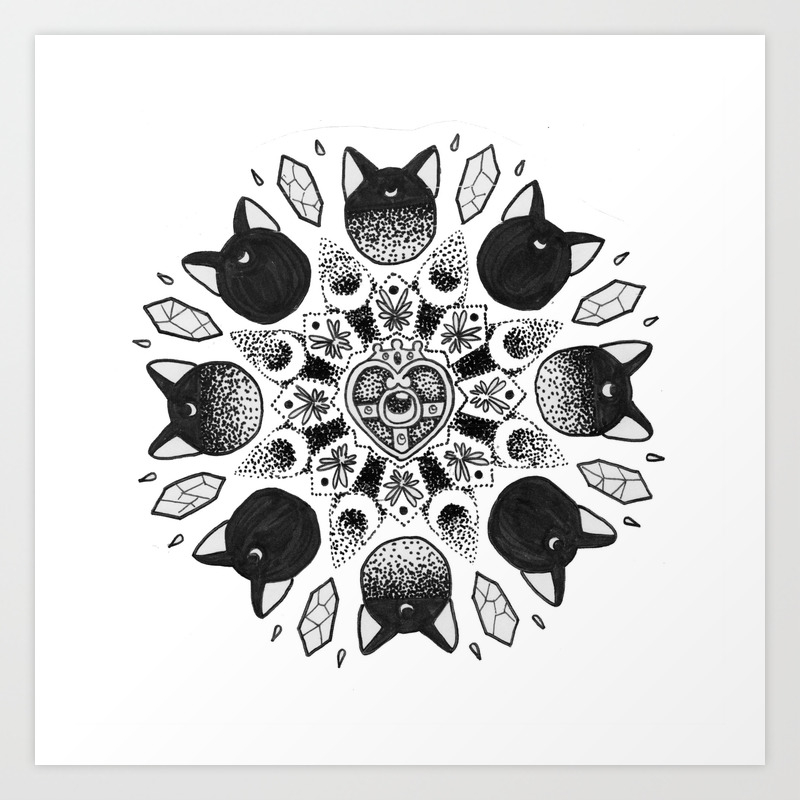 Luna Mandala Art Print By Swfortier Xo Society6