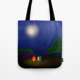 Camping under the Moon Tote Bag