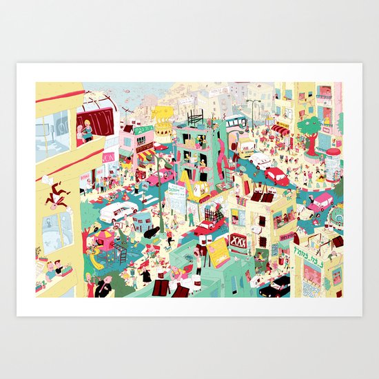 Ungeheuerlich Tel-Aviv Art Print