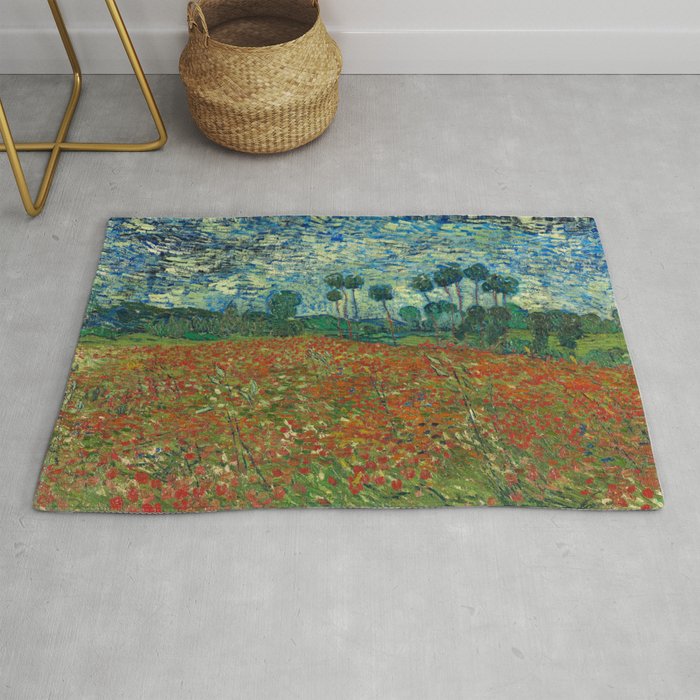 Field with Poppies Rug