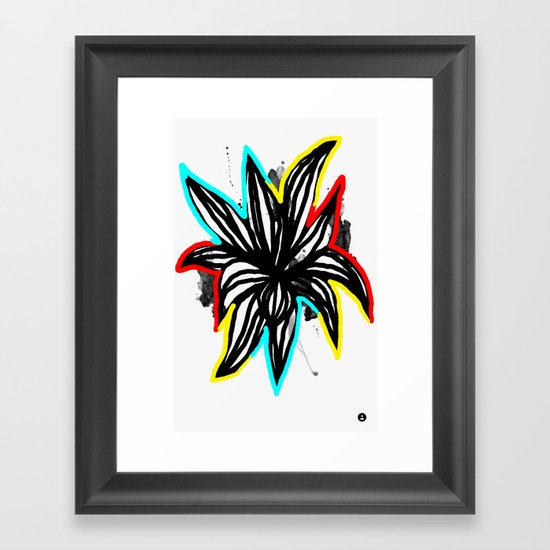 Flower Framed Art Print
