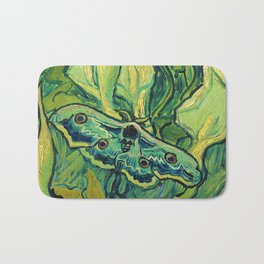 Vincent van Gogh "Emperor Moth" Bath Mat