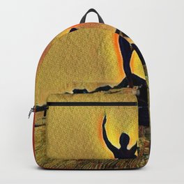 Woman Doing Yoga 3 Backpack