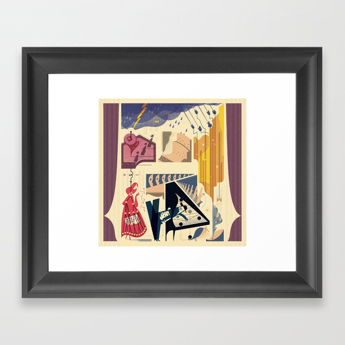 "Dominoes" by Roman Muradov for Nautilus Framed Art Print