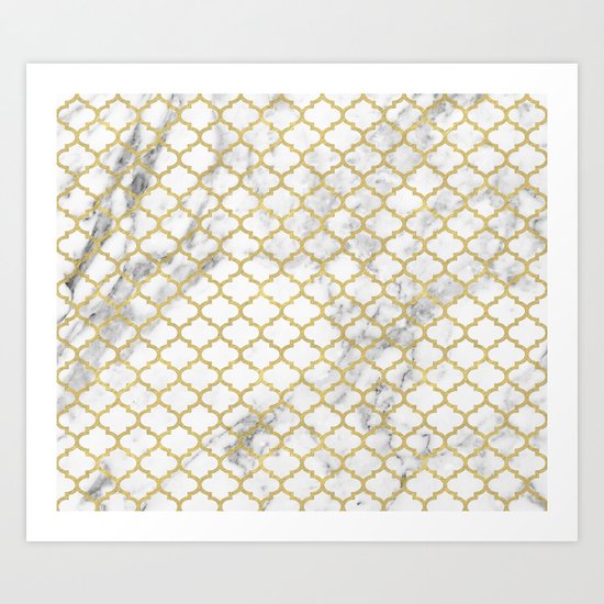 Moroccan marble Art Print