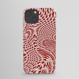 Peppermint Candy Star Swirl iPhone Case