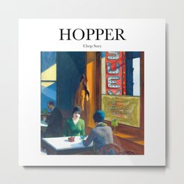 Hopper - Chop Suey Metal Print | Watercolor, Oil, Typography, Famous, Minimal, Hopper, Name, Vintage, Art, Print 