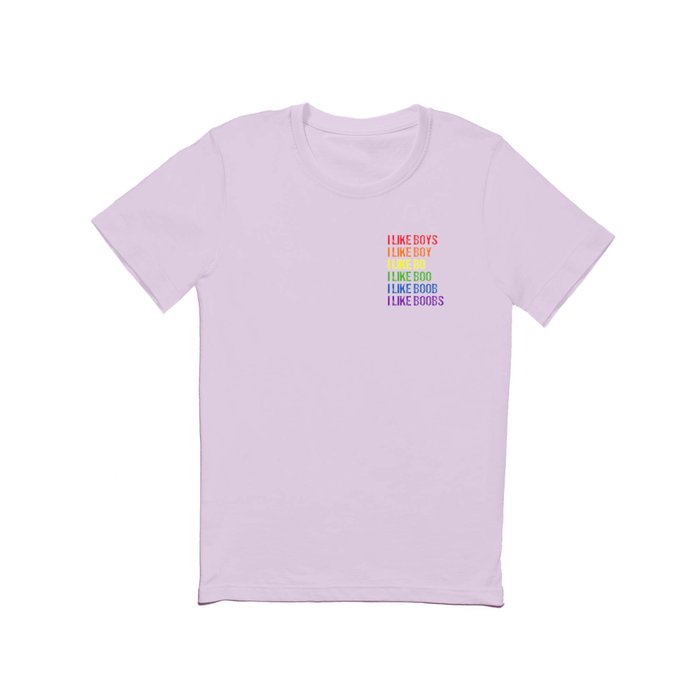 I Like Boobs Lesbian LGBTQ Gay Couple Funny T Shirt by Anassein