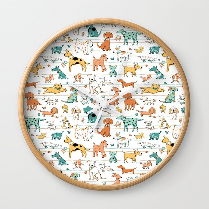 Dogs Dogs Dogs Wall Clock