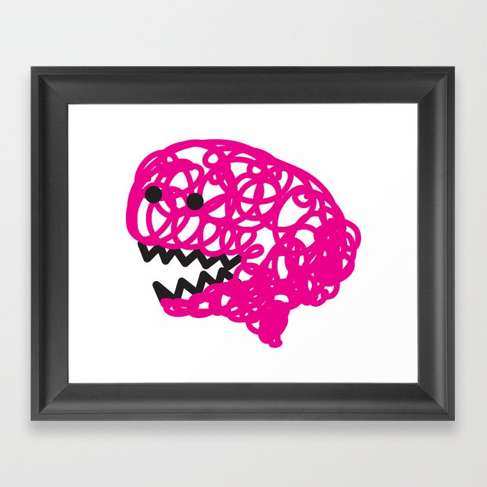 brain Framed Art Print